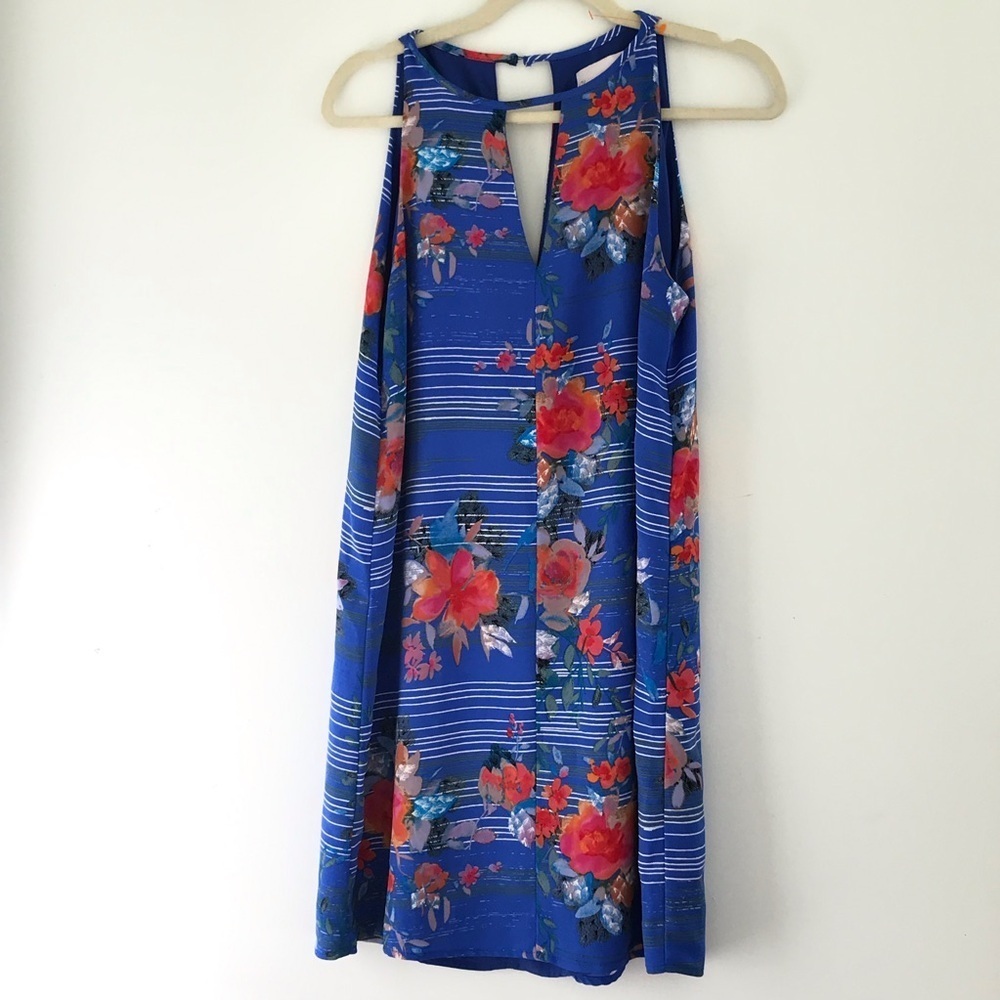 Charles Henrey Womens Tropical Floral Coconut Girl Cruise Shift Sundress medium